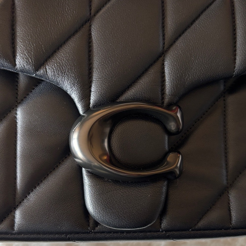 Coach Quilted Tabby 26 Black on Black - Picture 5 of 13